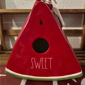 Rae Dunn Red Watermelon Birdhouse